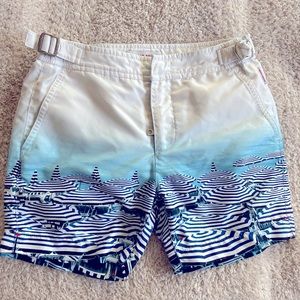 Orlebar Brown Boys Bathing Suit - Umbrella scene